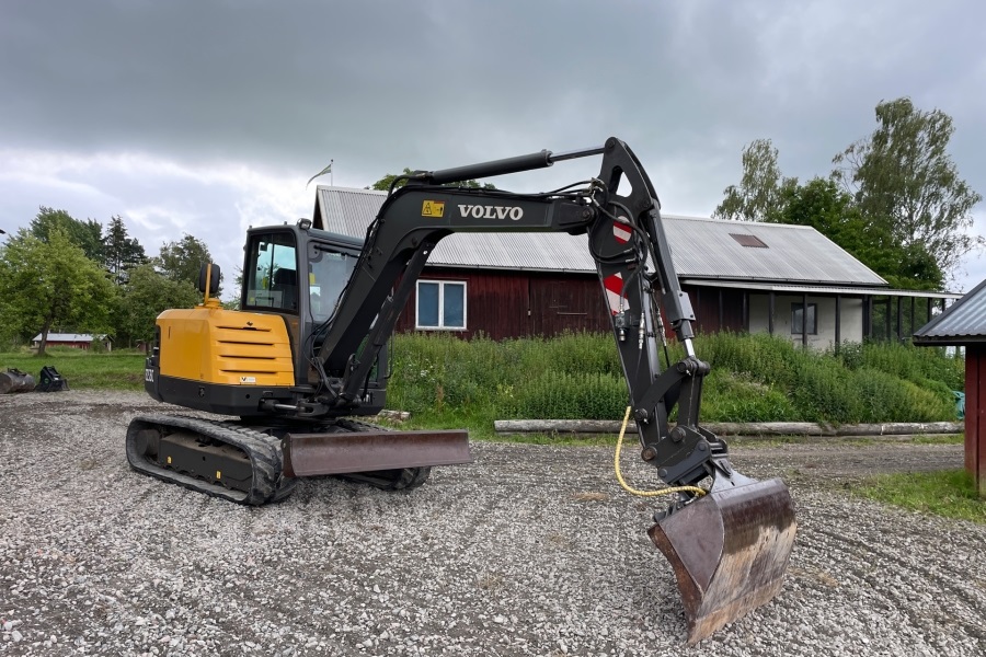 2009-Volvo-EC55C-004 Mini-pelle d’occasion Volvo EC55C (2009) – 4,91T – Moteur Yanmar 37 kW – Image 1